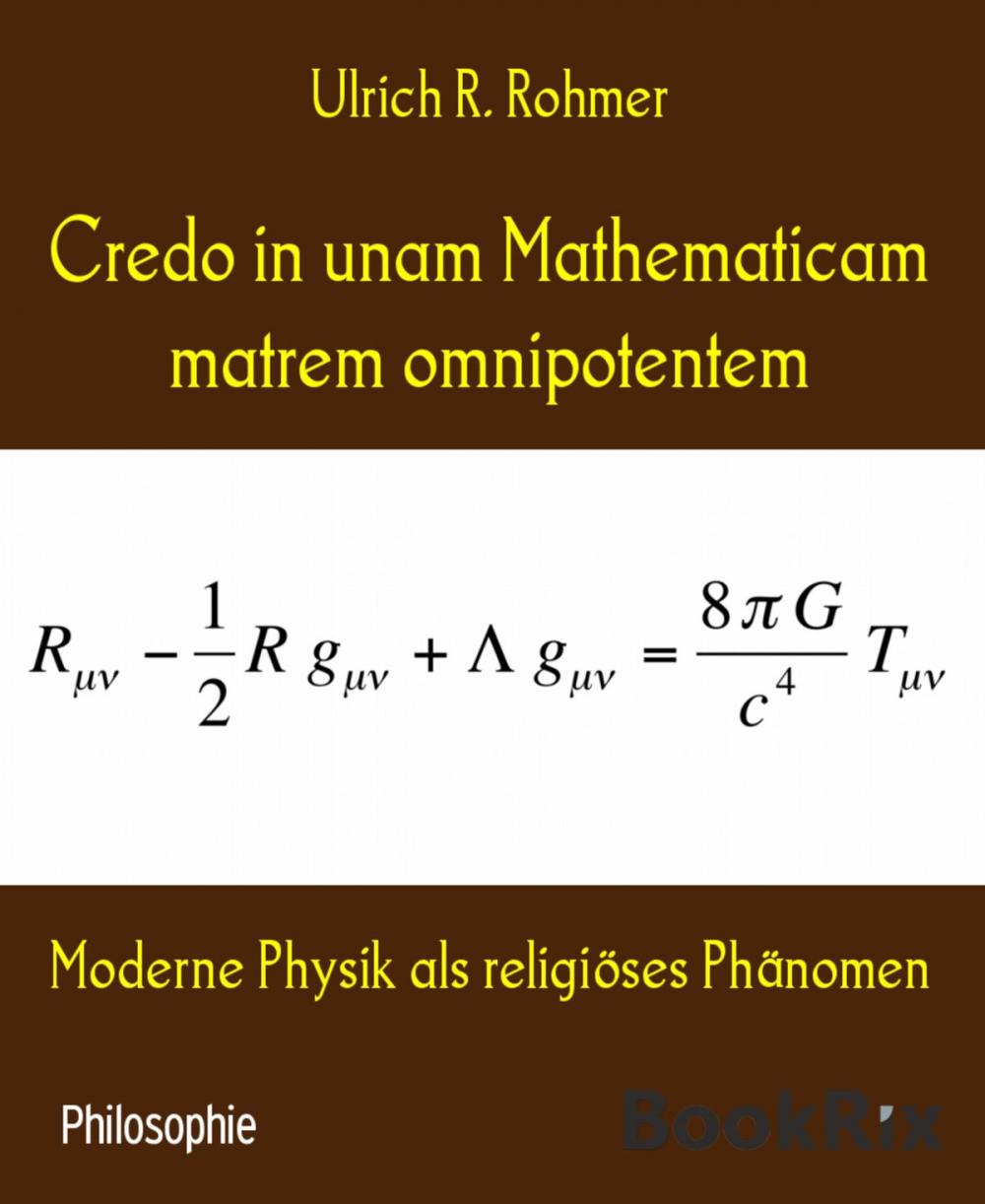 Big bigCover of Credo in unam Mathematicam matrem omnipotentem