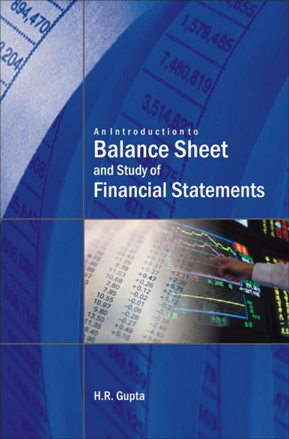 Big bigCover of An Introduction to Balance Sheet and Study of Financial Statements