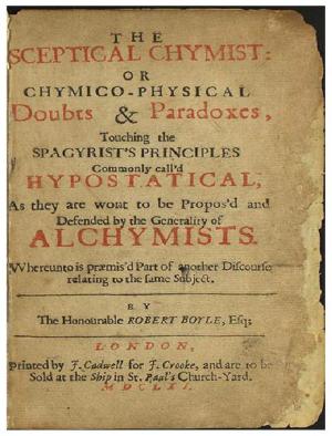 Cover of The Sceptical Chymist / or Chymico-Physical Doubts & Paradoxes.