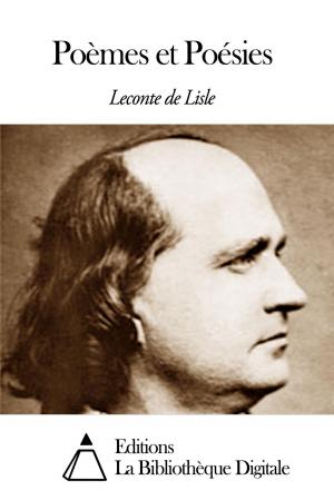 Cover of the book Poèmes et Poésies by Maxime Du Camp