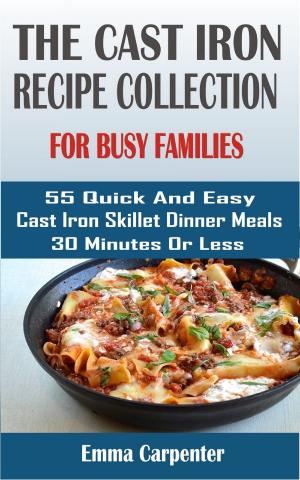 Cover of the book cast-iron skillet recipes for busy families by Melody Ambers