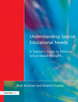 Cover of the book Understanding Special Educational Needs by Alasdair J.H. Jones