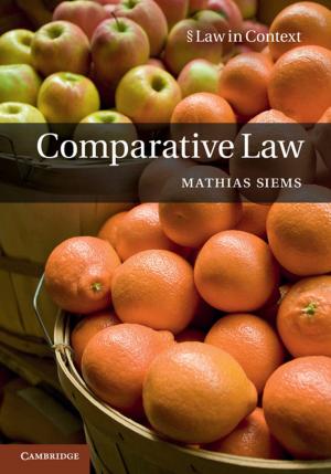 Cover of the book Comparative Law by Thomas Roe, Matthew Happold, James Dingemans QC