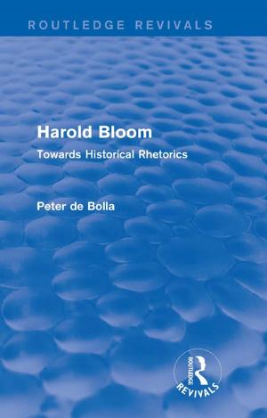 bigCover of the book Harold Bloom (Routledge Revivals) by 