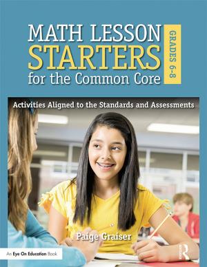Cover of the book Math Lesson Starters for the Common Core, Grades 6-8 by Norm Cohen