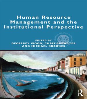 Cover of the book Human Resource Management and the Institutional Perspective by 
