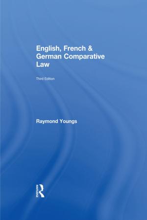 Cover of the book English, French & German Comparative Law by Marjorie Vai, Kristen Sosulski