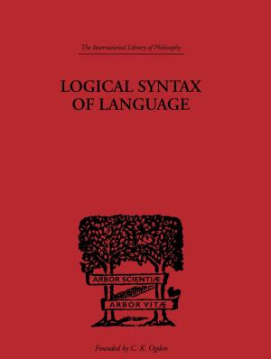 Cover of the book Logical Syntax of Language by Joe Bailey