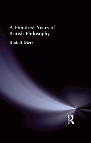 Cover of the book A Hundred Years of British Philosophy by J.M. Roberts