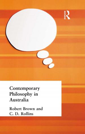 Cover of the book Contemporary Philosophy in Australia by Monicque Lorist, Jan Snel