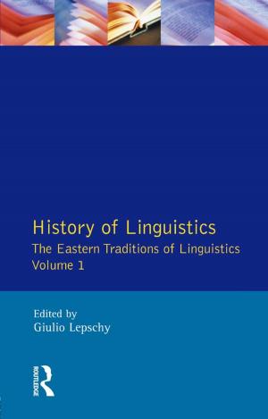 Cover of History of Linguistics Volume I