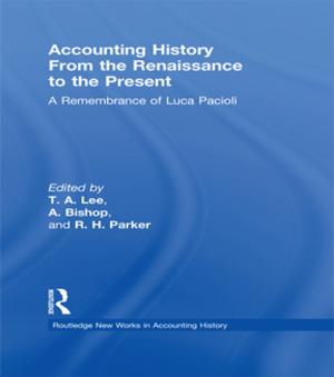 Cover of the book Accounting History from the Renaissance to the Present by S.A. Mansbach