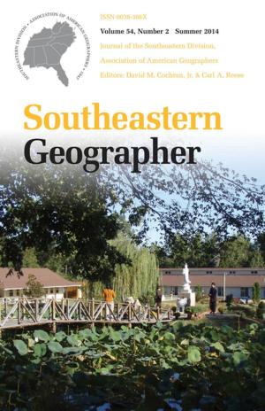Cover of the book Southeastern Geographer by Carl W. Ernst
