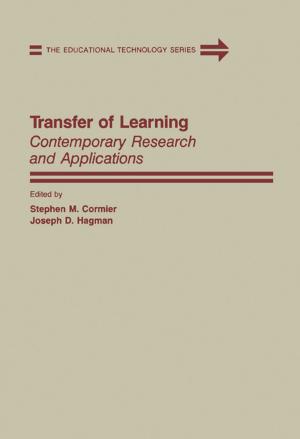 Cover of the book Transfer of Learning by Andreas Braeuer