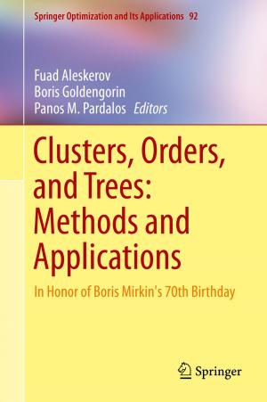 Cover of the book Clusters, Orders, and Trees: Methods and Applications by Jürgen Jost