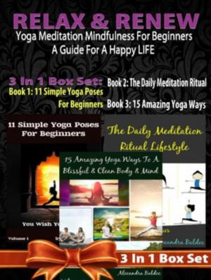Book cover of Relax Renew: Yoga Meditation Mindfulness For Beginners
