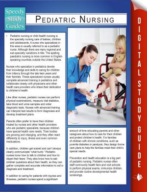 Cover of the book Pediatric Nursing (Speedy Study Guides) by Jason Scotts