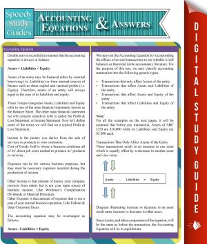 Cover of the book Accounting Equations And Answers (Speedy Study Guides) by Ricardo Belo