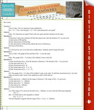 Book cover of Calculus Equations And Answers (Speedy Study Guides)