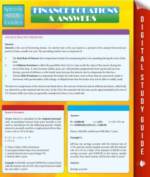 Cover of the book Finance Equations & Answers (Speedy Study Guides) by Speedy Publishing