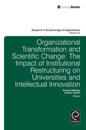 Cover of the book Organisational Transformation and Scientific Change by Ryan Coons