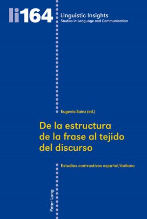 Cover of the book De la estructura de la frase al tejido del discurso by Lars Fähling