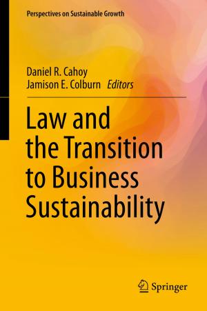Cover of the book Law and the Transition to Business Sustainability by Paolo Boffetta, Stefania Boccia, Carlo La Vecchia