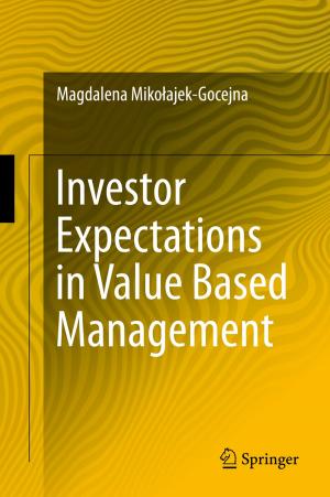 Cover of the book Investor Expectations in Value Based Management by Gabriel Hallevy