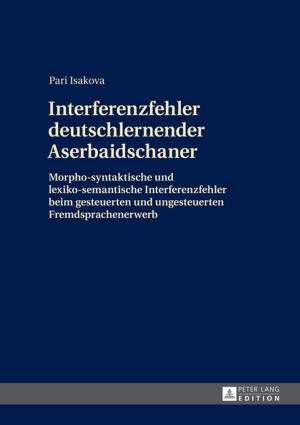 Cover of the book Interferenzfehler deutschlernender Aserbaidschaner by Ali Almanna