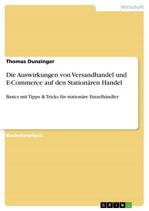 Cover of the book Die Auswirkungen von Versandhandel und E-Commerce auf den Stationären Handel by Juliane Schicker