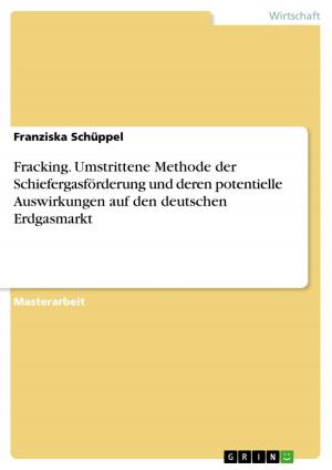 Cover of the book Fracking. Umstrittene Methode der Schiefergasförderung und deren potentielle Auswirkungen auf den deutschen Erdgasmarkt by Lisa Kessler