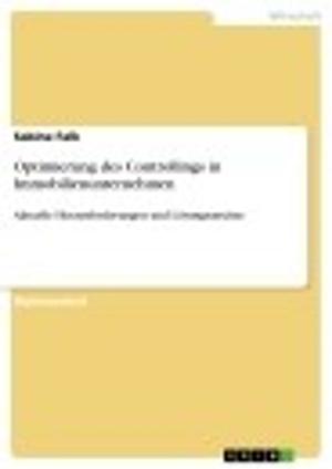 Cover of the book Optimierung des Controllings in Immobilienunternehmen by Kristina Bornemann
