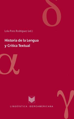 Cover of the book Historia de la Lengua y Crítica Textual by Beatriz González Stephan