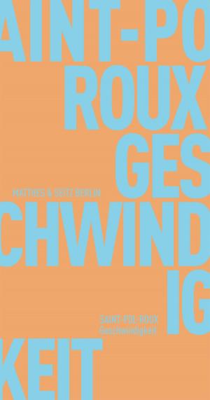 Cover of the book Geschwindigkeit by César Aira