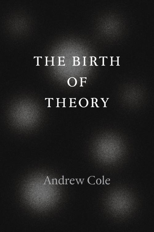 Cover of the book The Birth of Theory by Andrew Cole, University of Chicago Press