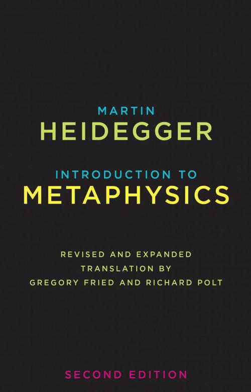 Cover of the book Introduction to Metaphysics by Martin Heidegger, Yale University Press