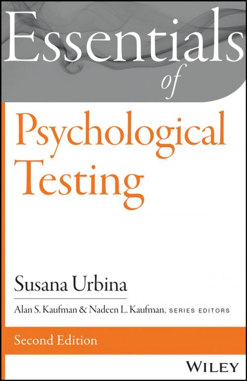 Cover of the book Essentials of Psychological Testing by Susana Urbina, Wiley