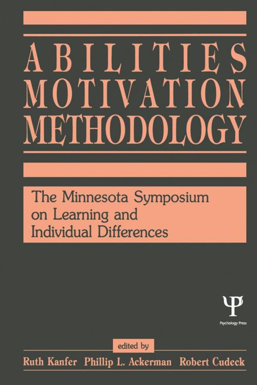 Cover of the book Abilities, Motivation and Methodology by , Taylor and Francis