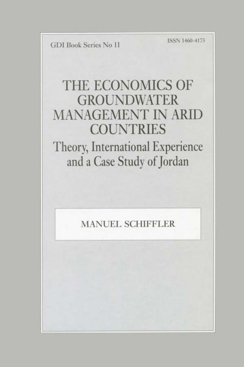 Cover of the book The Economics of Groundwater Management in Arid Countries by Manuel Schiffler, Taylor and Francis
