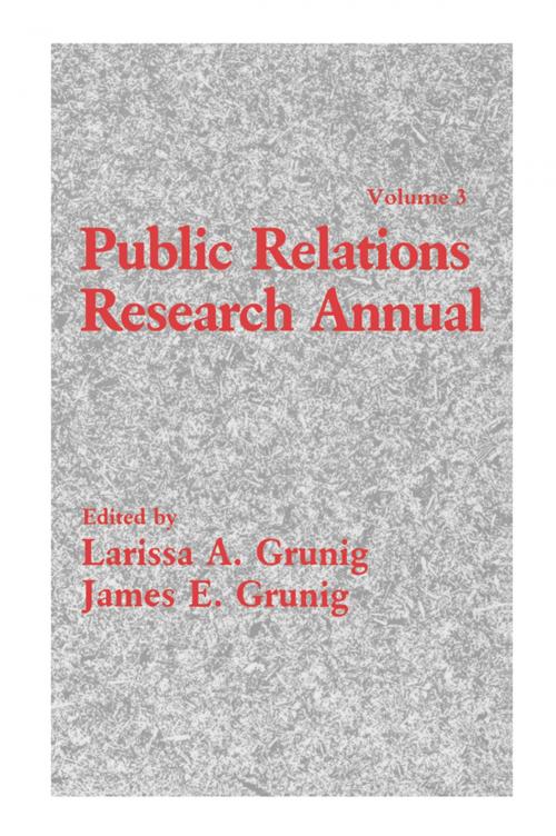 Cover of the book Public Relations Research Annual by , Taylor and Francis