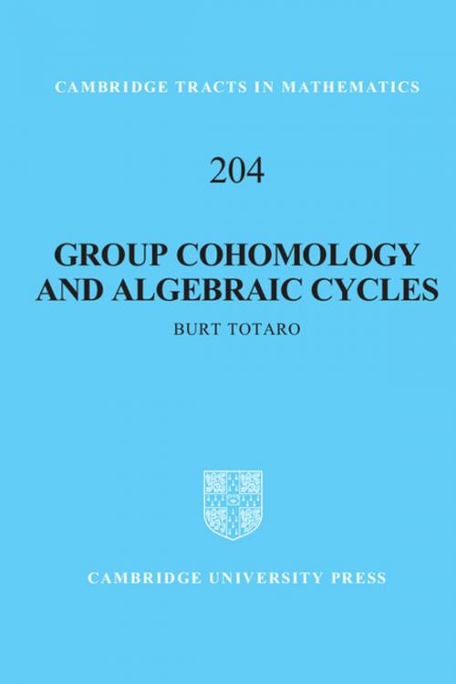 Cover of the book Group Cohomology and Algebraic Cycles by Burt Totaro, Cambridge University Press