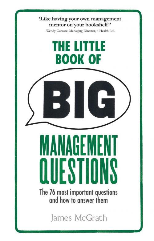Cover of the book The Little Book of Big Management Questions by Dr Jim McGrath, Pearson Education Limited