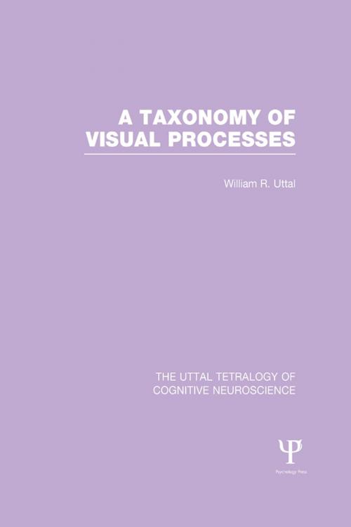 Cover of the book A Taxonomy of Visual Processes by William R. Uttal, Taylor and Francis