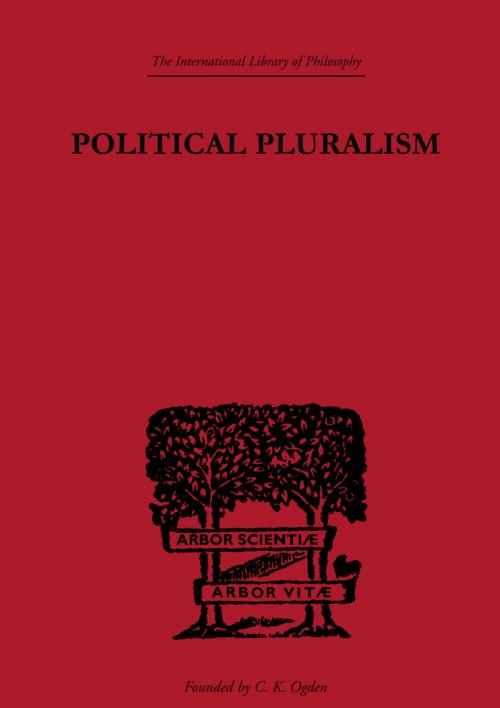 Cover of the book Political Pluralism by Kung Chuan Hsiao, Taylor and Francis