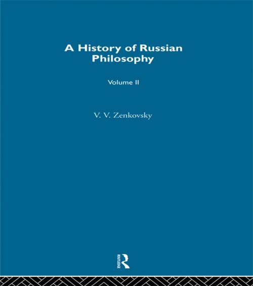 Cover of the book History Russian Philosophy V2 by V V Zenkovsky, Taylor and Francis