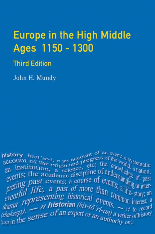 Cover of the book Europe in the High Middle Ages by John H. Mundy, Taylor and Francis