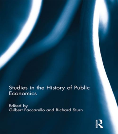 Cover of the book Studies in the History of Public Economics by , Taylor and Francis