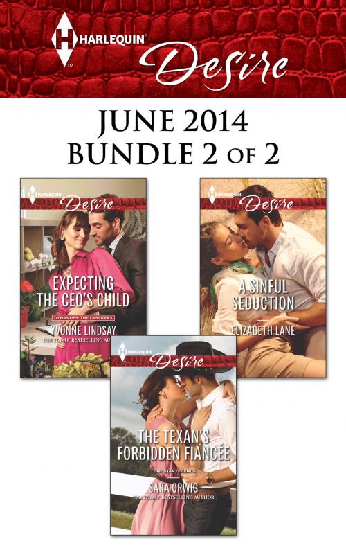 Cover of the book Harlequin Desire June 2014 - Bundle 2 of 2 by Yvonne Lindsay, Sara Orwig, Elizabeth Lane, Harlequin