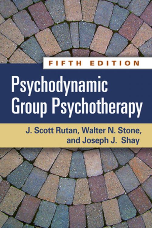 Cover of the book Psychodynamic Group Psychotherapy, Fifth Edition by J. Scott Rutan, PhD, Walter N. Stone, MD, Joseph J. Shay, PhD, Guilford Publications
