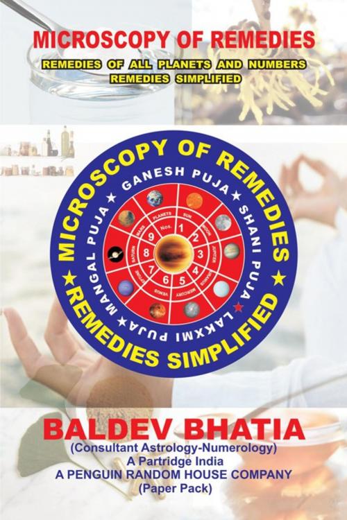 Cover of the book Microscopy of Remedies by BALDEV BHATIA, Partridge Publishing India